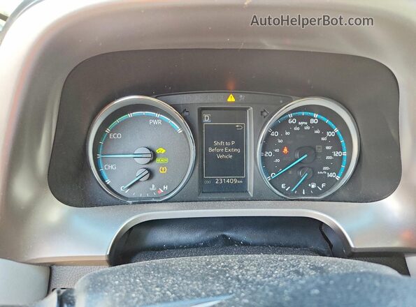 JTMRJREV0GD002198 2016 TOYOTA RAV4 White Instrument cluster view