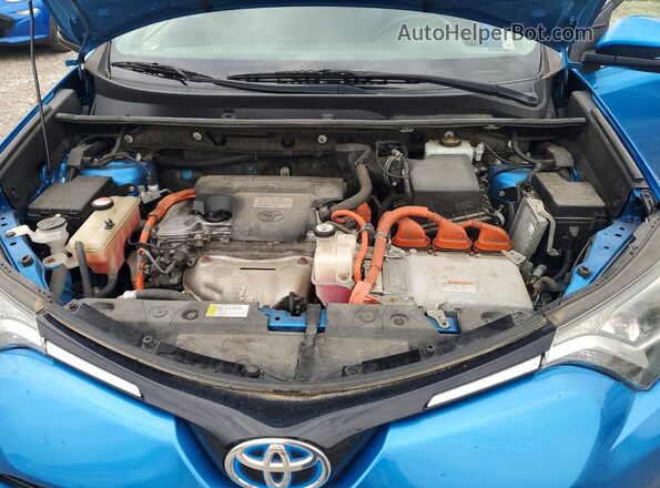 JTMRJREV1GD042032 2016 TOYOTA RAV4 Blue Engine compartment view