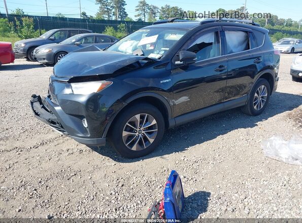 JTMRJREV2JD247995 2018 TOYOTA RAV4 HYBRID Black წინა მარცხენა ხედი სამი მეოთხედიდან