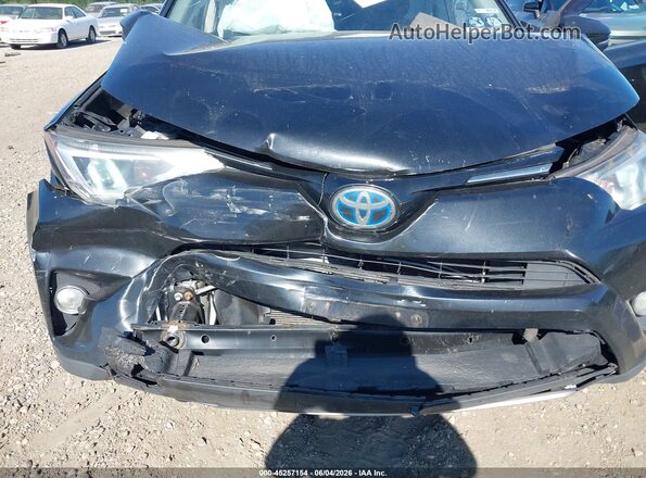 JTMRJREV2JD247995 2018 TOYOTA RAV4 HYBRID Black უკანა ხედი