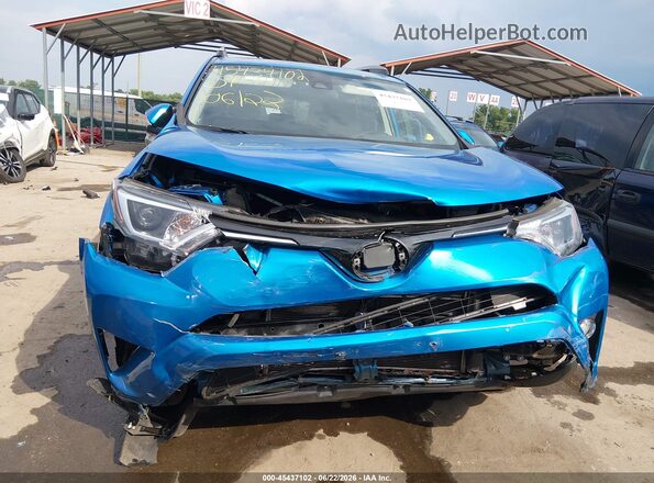 JTMRJREV4HD139632 2017 TOYOTA RAV4 HYBRID Blue Front view