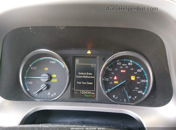 JTMRJREV5GD032734 2016 TOYOTA RAV4 HYBRID White Widok tylnych siedzeń