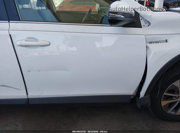 JTMRJREV5GD032734 2016 TOYOTA RAV4 HYBRID White 