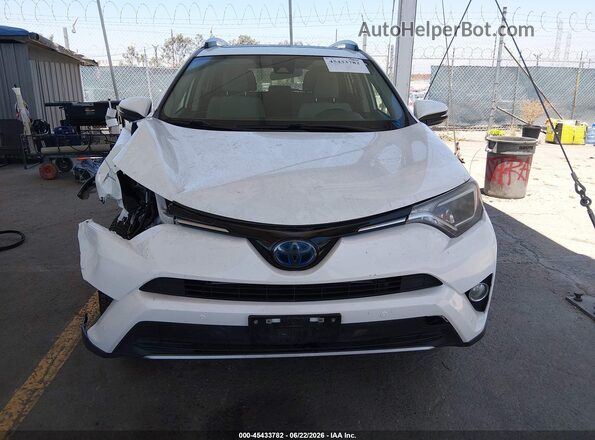 JTMRJREV5GD032734 2016 TOYOTA RAV4 HYBRID White Widok zestawu wskaźników