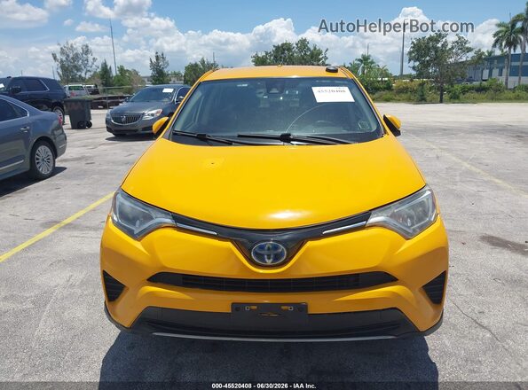 JTMRJREV6JD249362 2018 TOYOTA RAV4 HYBRID Yellow Front view