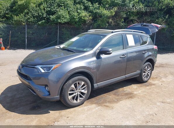 JTMRJREVXHD074477 2017 TOYOTA RAV4 HYBRID Gray Передня ліва чверть