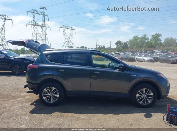 JTMRJREVXHD074477 2017 TOYOTA RAV4 HYBRID Gray Вид задньої частини салону