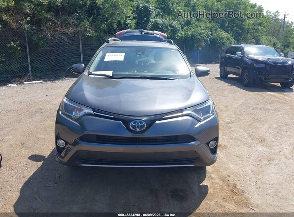 JTMRJREVXHD074477 2017 TOYOTA RAV4 HYBRID Gray Вид щитка приладів