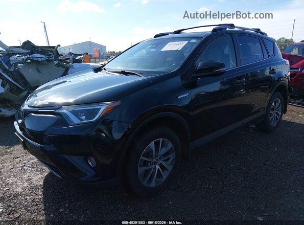JTMRJREVXJD155436 2018 TOYOTA RAV4 HYBRID Black წინა მარცხენა ხედი სამი მეოთხედიდან
