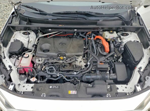 JTMRWRFV1KD012859 2019 TOYOTA RAV4 White Vista del compartimento del motor