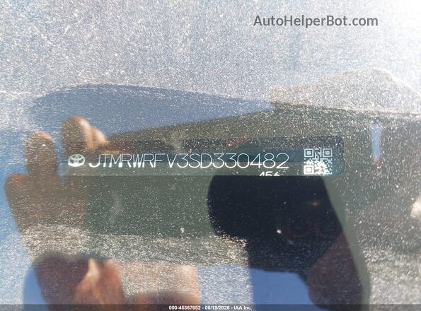 JTMRWRFV3SD330482 2025 TOYOTA RAV4 HYBRID Серый Вид подкапотного пространства