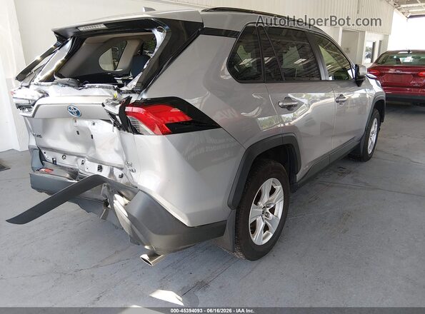 JTMRWRFV4KD016033 2019 TOYOTA RAV4 HYBRID Серебряный Задняя правая четверть