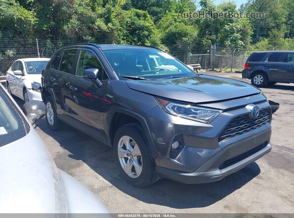 JTMRWRFV6MD134961 2021 TOYOTA RAV4 HYBRID Серый Вид задней части салона
