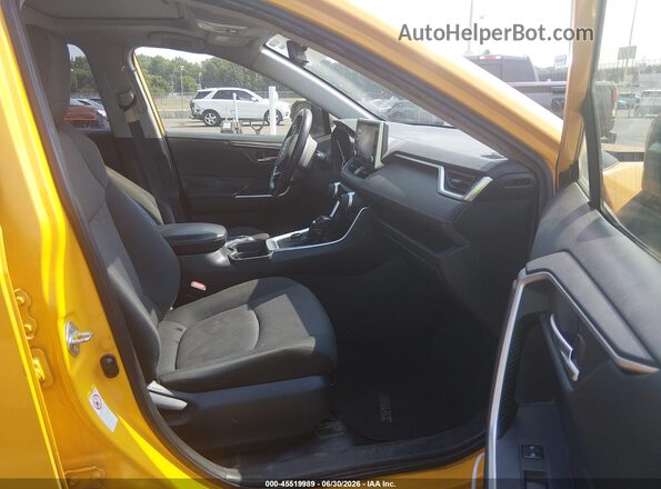 JTMRWRFV7KD012302 2019 TOYOTA RAV4 HYBRID Yellow Front interior view