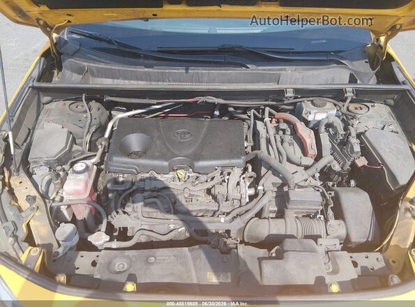 JTMRWRFV7KD012302 2019 TOYOTA RAV4 HYBRID Yellow Rear view