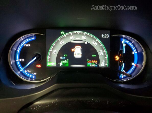 JTMRWRFV9SD308809 2025 TOYOTA RAV4 White Widok zestawu wskaźników
