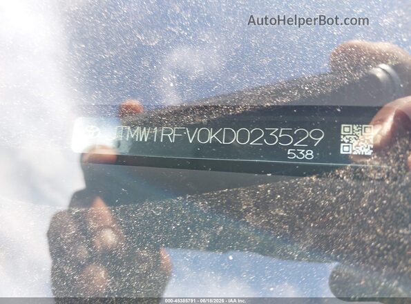 JTMW1RFV0KD023529 2019 TOYOTA RAV4 Gray 