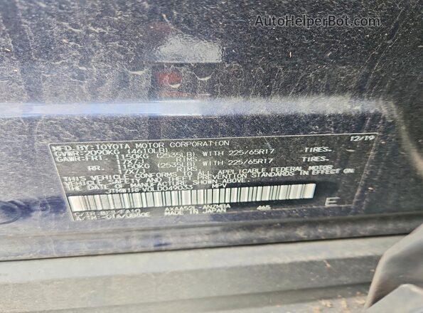 JTMW1RFV0LD049033 2020 TOYOTA RAV4 Blue Vista del compartimento del motor