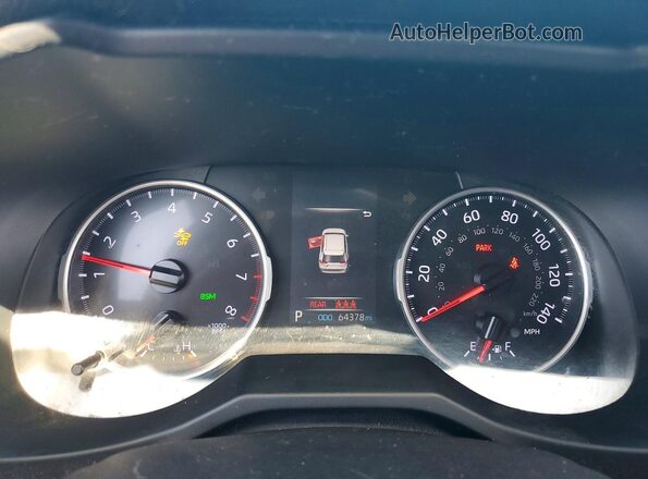 JTMW1RFV4KD037594 2019 TOYOTA RAV4 Blue Սարքավորումների վահանակի տեսք
