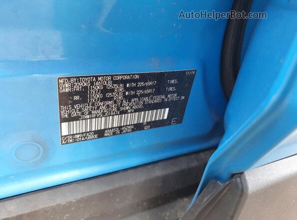 JTMW1RFV5LJ018474 2020 TOYOTA RAV4 Blue 