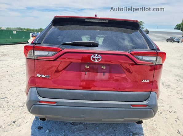 JTMW1RFV7KJ012352 2019 TOYOTA RAV4 Red უკანა ხედი