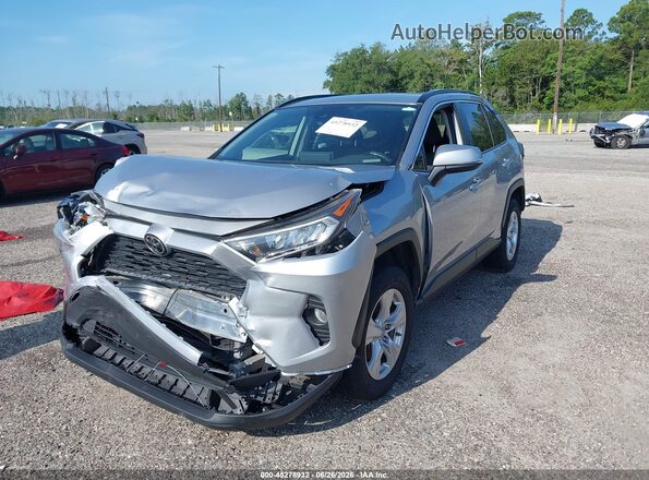 JTMW1RFV8KD511773 2019 TOYOTA RAV4 Silver წინა მარცხენა ხედი სამი მეოთხედიდან