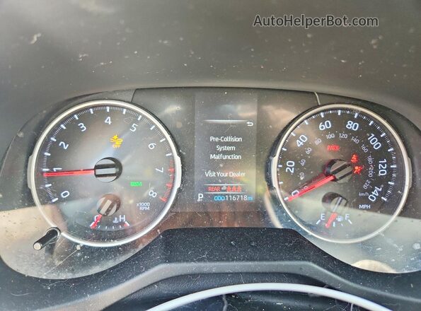 JTMW1RFVXKD516229 2019 TOYOTA RAV4 White Вид щитка приладів