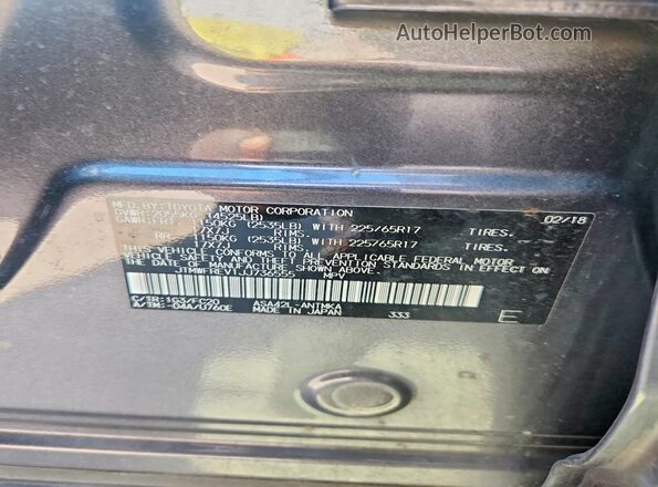 JTMWFREV1JJ736555 2018 TOYOTA RAV4 Gray VIN sticker view