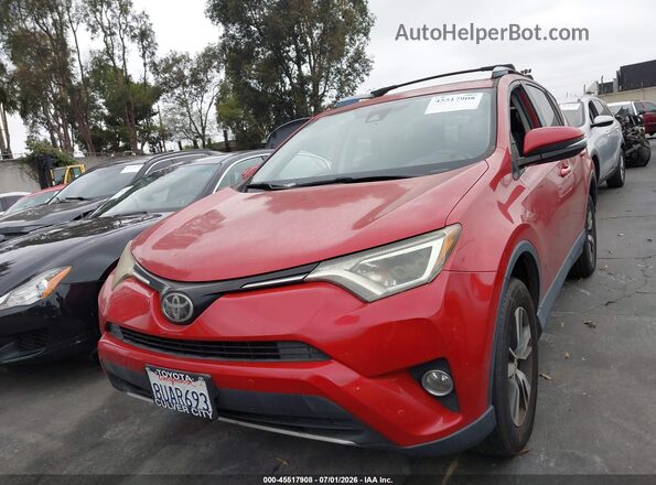 JTMWFREV3HJ118602 2017 TOYOTA RAV4 Red Vista del cuadro de instrumentos