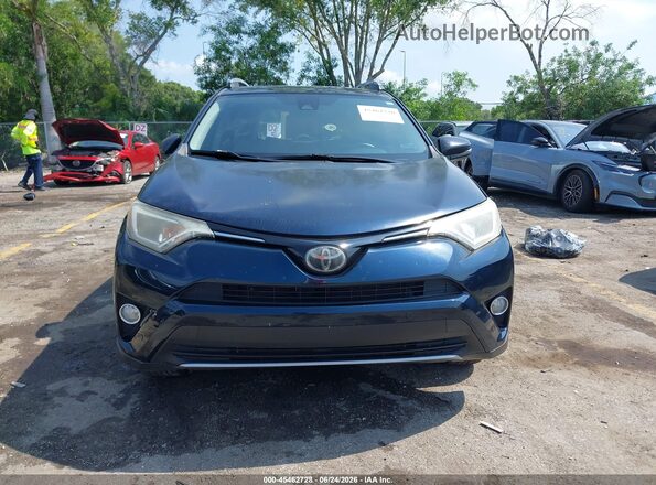 JTMWFREV4JJ172528 2018 TOYOTA RAV4 Blue Instrument cluster view