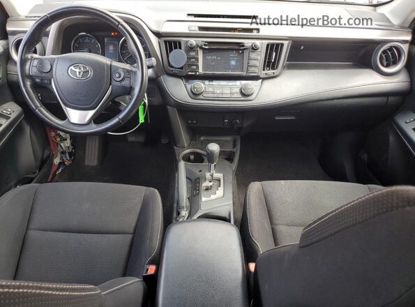 JTMWFREV5GJ061415 2016 TOYOTA RAV4 Red Առջևի վահանակի տեսք