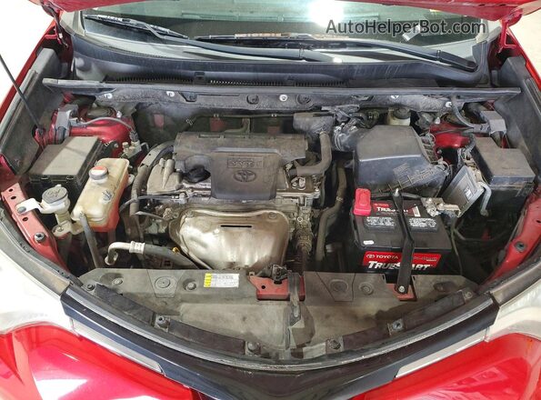 JTMWFREV5GJ086637 2016 TOYOTA RAV Красный Вид подкапотного пространства