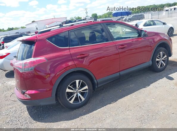 JTMWFREV5JD116807 2018 TOYOTA RAV4 Красный Задняя правая четверть