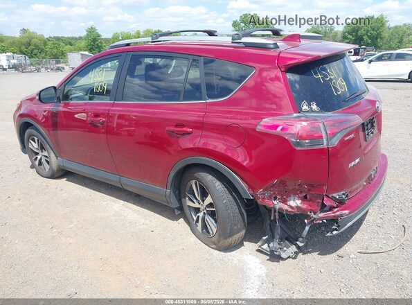 JTMWFREV5JD116807 2018 TOYOTA RAV4 Красный Задняя левая четверть
