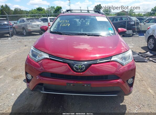 JTMWFREV5JD116807 2018 TOYOTA RAV4 Красный Вид щитка приборов