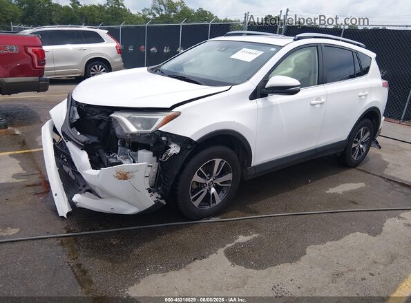 JTMWFREV5JJ202295 2018 TOYOTA RAV4 White Առջևի ձախ երեք քառորդ տեսարան