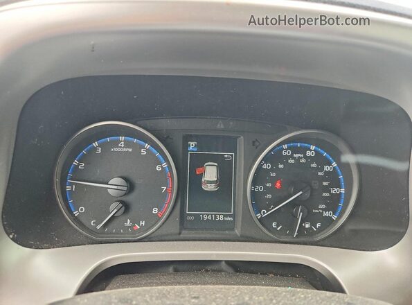 JTMWFREV7HJ123088 2017 TOYOTA RAV4 Gray Vista del cuadro de instrumentos