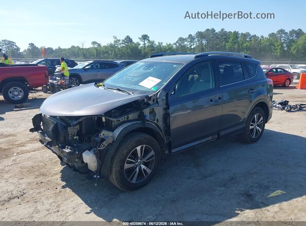 JTMWFREVXJD132338 2018 TOYOTA RAV4 Gray Vista tres cuartos delantera izquierda