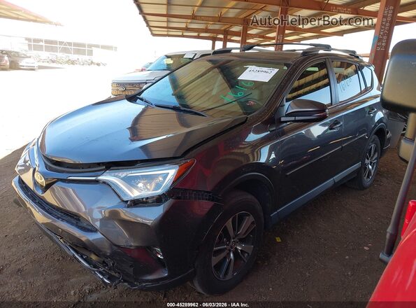 JTMWFREVXJJ167494 2018 TOYOTA RAV4 Gray წინა მარცხენა ხედი სამი მეოთხედიდან