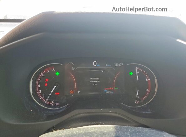 JTMY1RFV9MJ023266 2021 TOYOTA RAV4 White Instrument cluster view