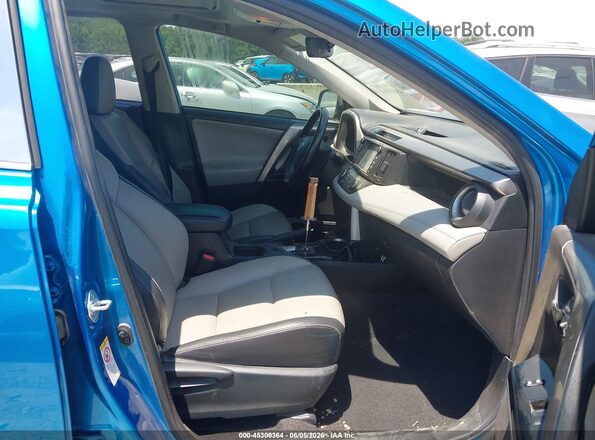 JTMYFREV1JJ205428 2018 TOYOTA RAV4 Blue Вид салону спереду