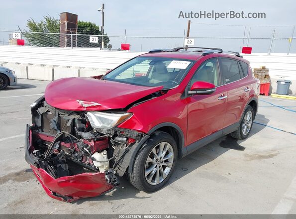 JTMYFREV4GJ100584 2016 TOYOTA RAV4 Red 