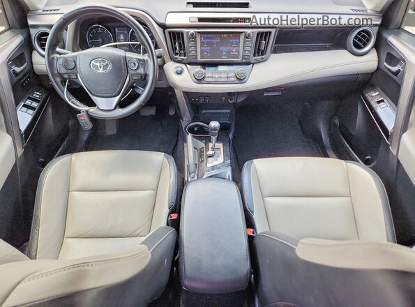 JTMYFREV5HJ117007 2017 TOYOTA RAV4 Burgundy Dashboard view
