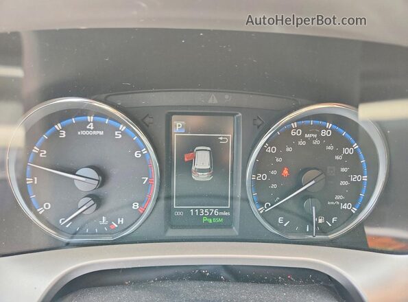 JTMYFREV5HJ117007 2017 TOYOTA RAV4 Burgundy Instrument cluster view