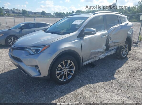 JTMYFREV8JJ211727 2018 TOYOTA RAV4 Silver Առջևի ձախ երեք քառորդ տեսարան