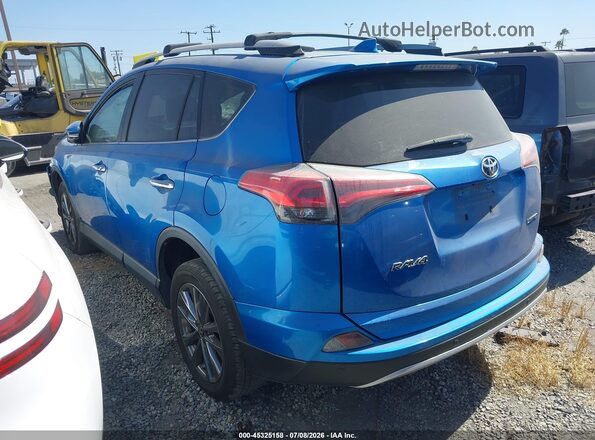 JTMYFREV9JJ725957 2018 TOYOTA RAV4 Blue Rear left