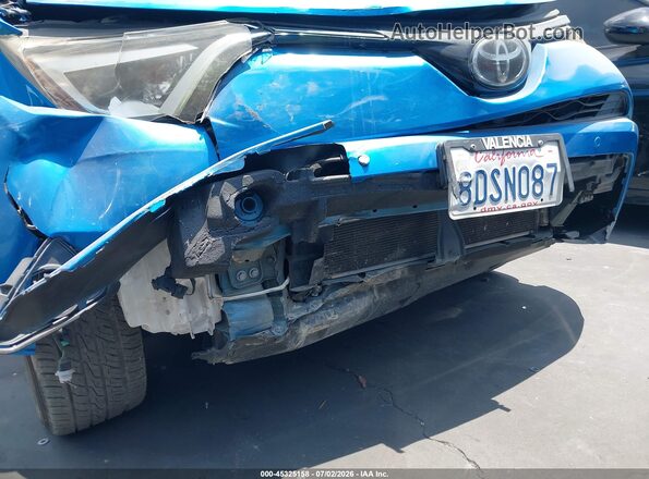 JTMYFREV9JJ725957 2018 TOYOTA RAV4 Blue Instrument cluster view