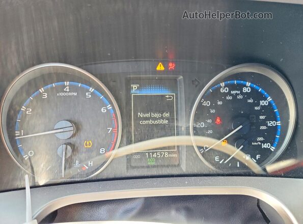 JTMZFREV5JJ160191 2018 TOYOTA RAV4 White Սարքավորումների վահանակի տեսք