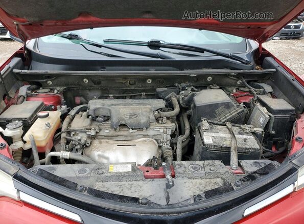 JTMZFREV6GJ093822 2016 TOYOTA RAV4 Red Սալոնի հետևի տեսք