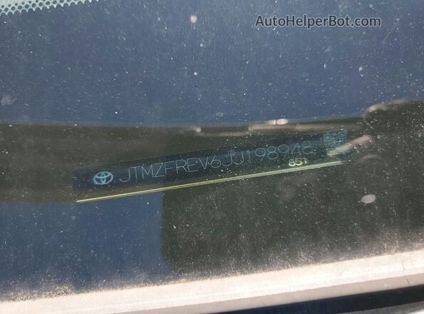 JTMZFREV6JJ198948 2018 TOYOTA RAV4 White VIN կոդի պիտակի տեսք